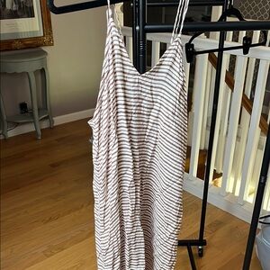 Striped Dress with Tie Detail